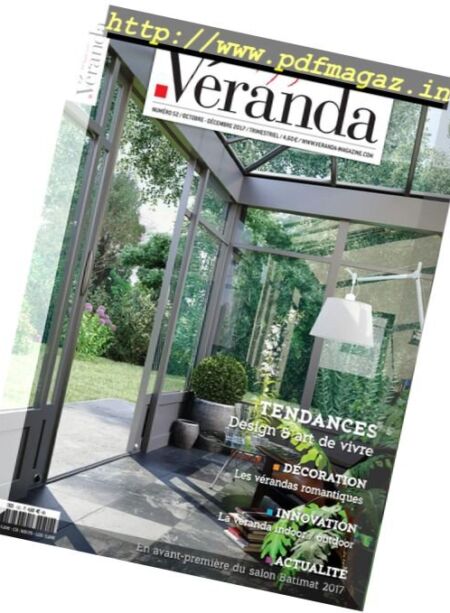 Veranda Magazine France – Octobre-Decembre 2017 Cover