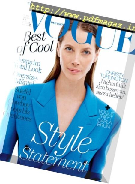 Vogue Germany – Oktober 2017 Cover