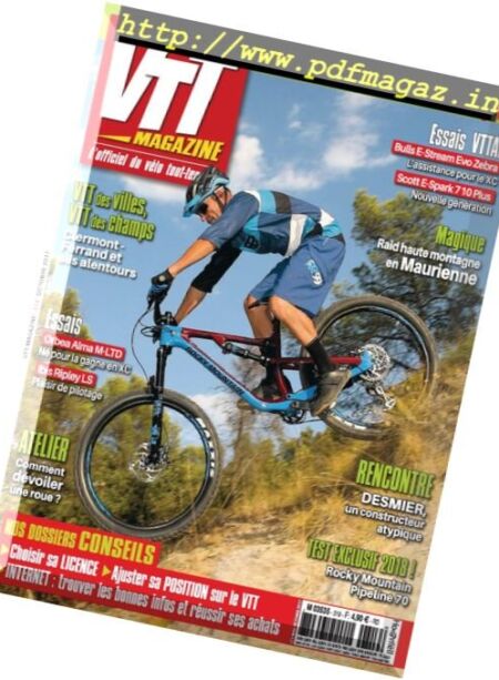 VTT Magazine – Octobre 2017 Cover
