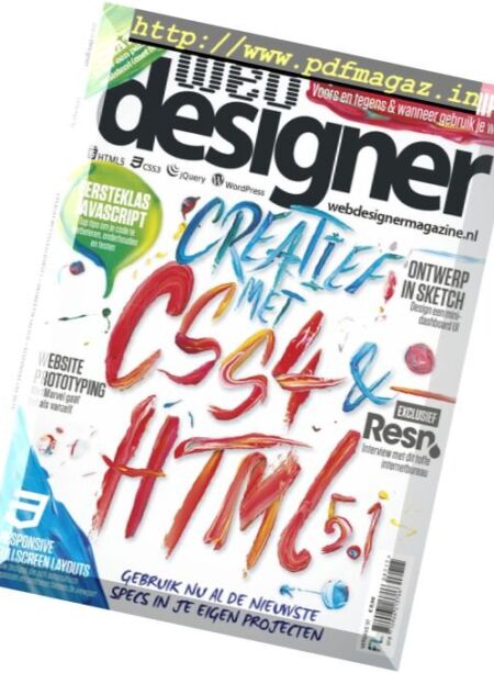 Web Designer Netherlands – Uitgave 97 2017 Cover