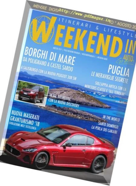 Weekend In Auto – Agosto 2017 Cover