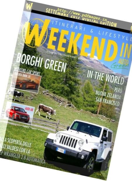Weekend in Auto – Settembre 2017 Cover