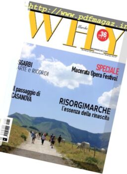 Why Marche – Luglio-Septembre 2017