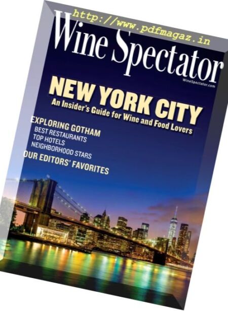 Wine Spectator – 31 October 2017 Cover