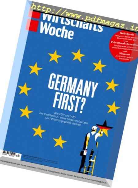 Wirtschaftswoche – 30 September 2017 Cover