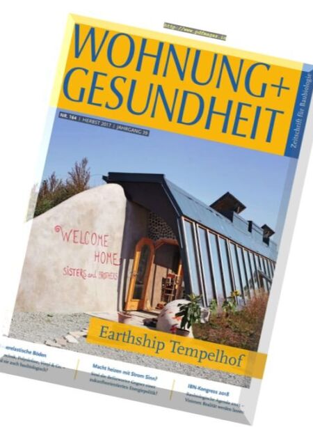 Wohnung + Gesundheit – Herbst 2017 Cover