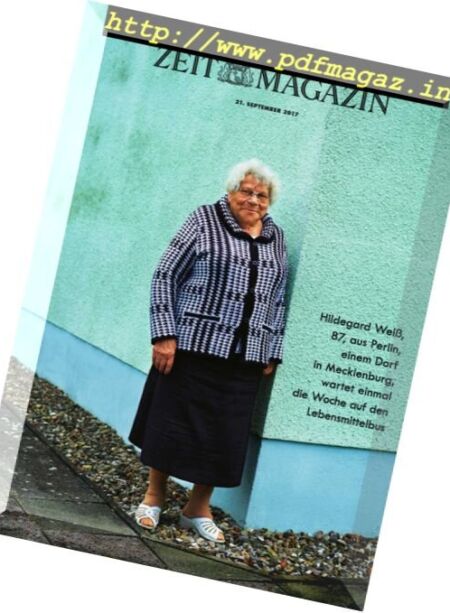 Zeit Magazin – 21 September 2017 Cover