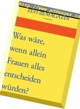 Zeit Magazin – 24 August 2017