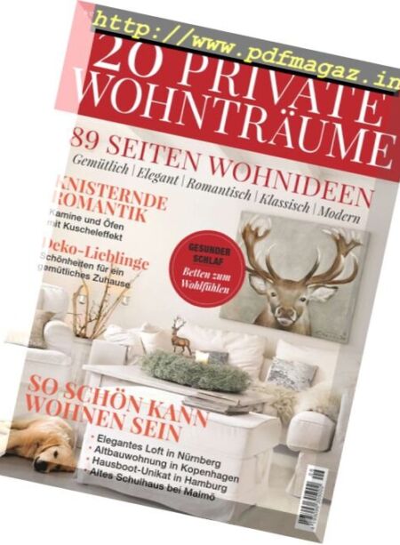20 Private Wohntraume – November-Dezember 2017 Cover