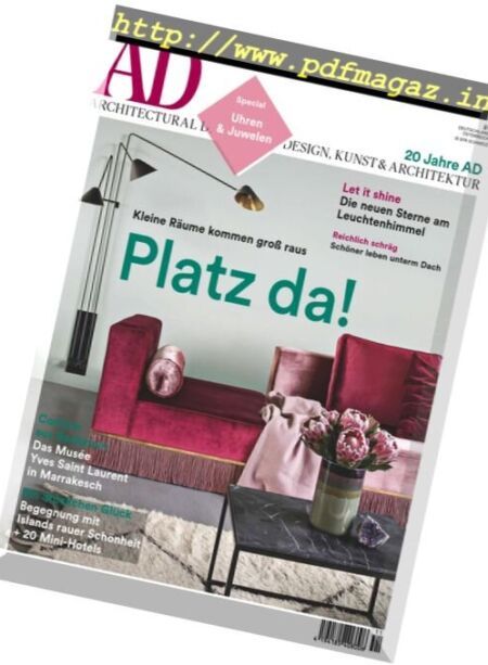 AD Architectural Digest Germany – November-Dezember 2017 Cover