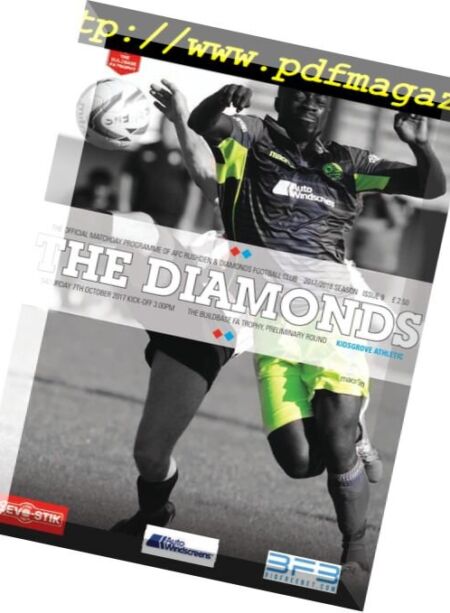 AFC Rushden & Diamonds Matchday Programme – 4 October 2017 Cover