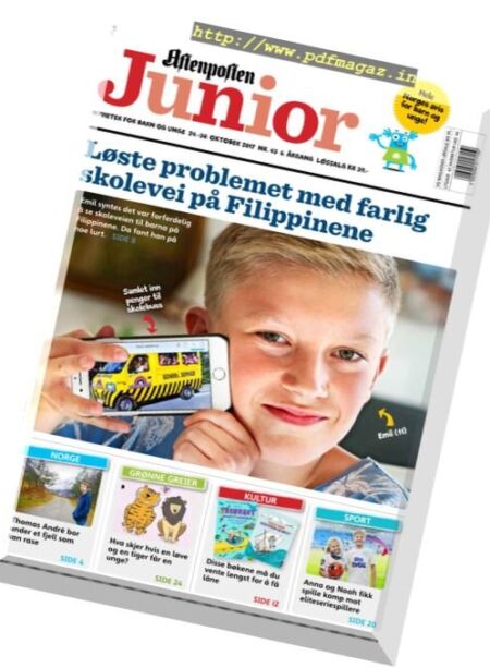 Aftenposten Junior – 24 oktober 2017 Cover