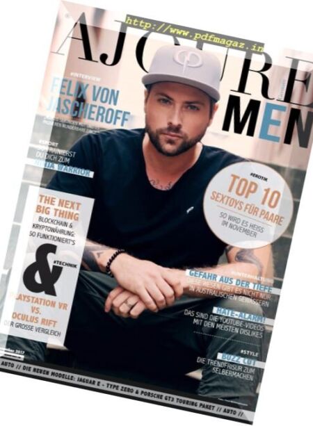 Ajoure Men – November 2017 Cover