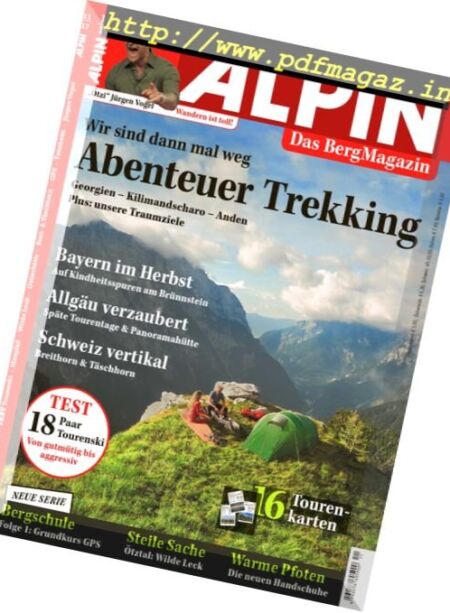 Alpin – November 2017 Cover