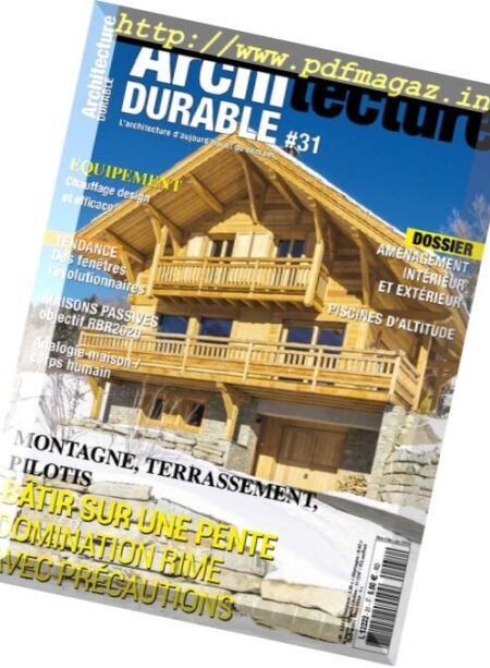 Architecture Durable – Novembre-Decembre 2017 – Janvier 2018 Cover