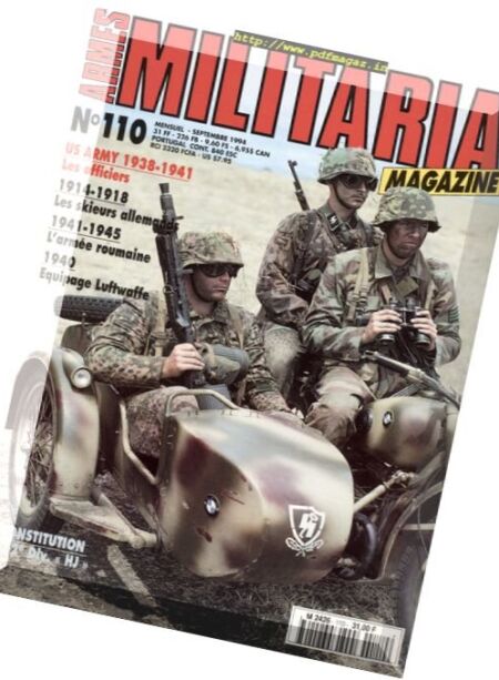 Armes Militaria – Septembre 1994 Cover
