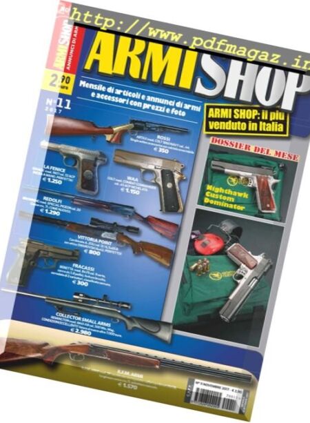 Armi Shop – Novembre 2017 Cover