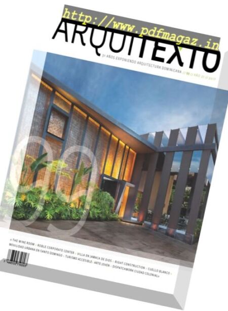 Arquitexto – Revista Dominicana de Arquitectura – octubre 2017 Cover