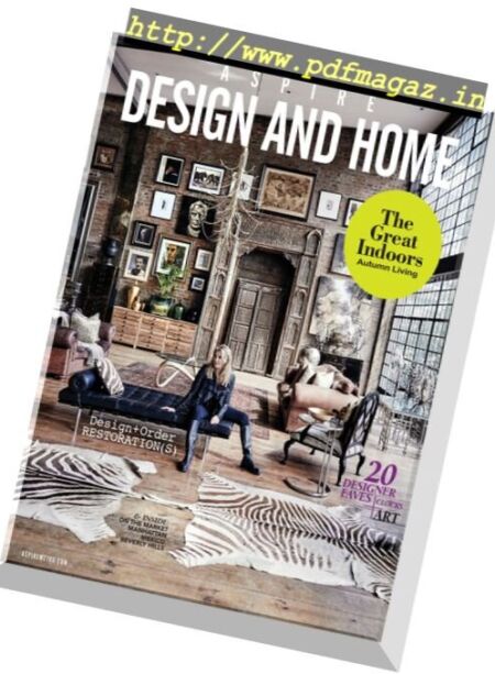 Aspire Design and Home – September 2017 Cover