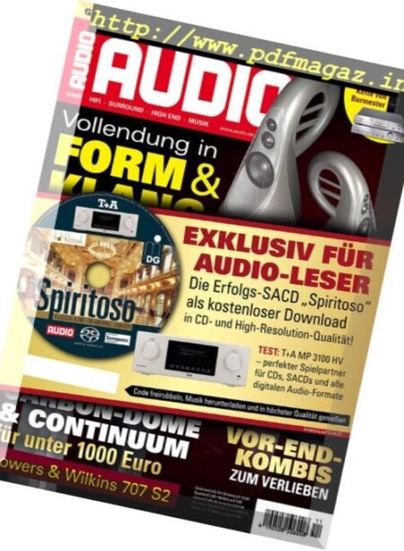Audio – November 2017 Cover