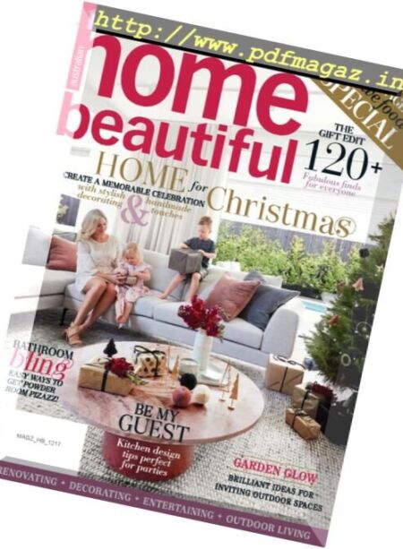 Australian Home Beautiful – December 2017 Cover