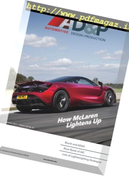 Automotive Design and Production – October 2017 Cover