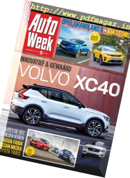 AutoWeek Netherlands – 27 September – 4 Oktober 2017 Cover