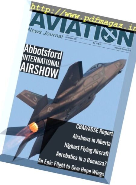 Aviation News Journal – September-October 2017 Cover