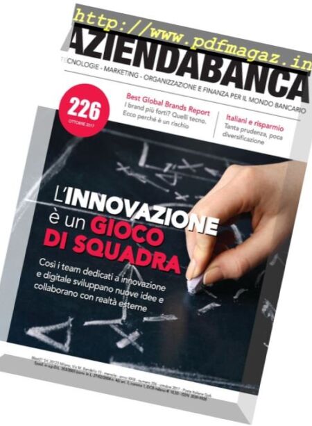 AziendaBanca – Ottobre 2017 Cover