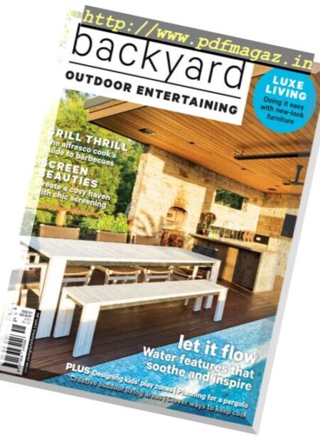 Backyard Outdoor Entertaining – Issue 11 2017 Cover