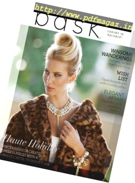 Bask – December 2013 Cover