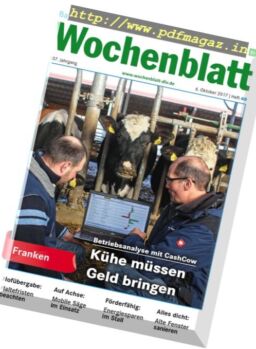 Bayerisches Landwirtschaftliches Wochenblatt – 6 Oktober 2017