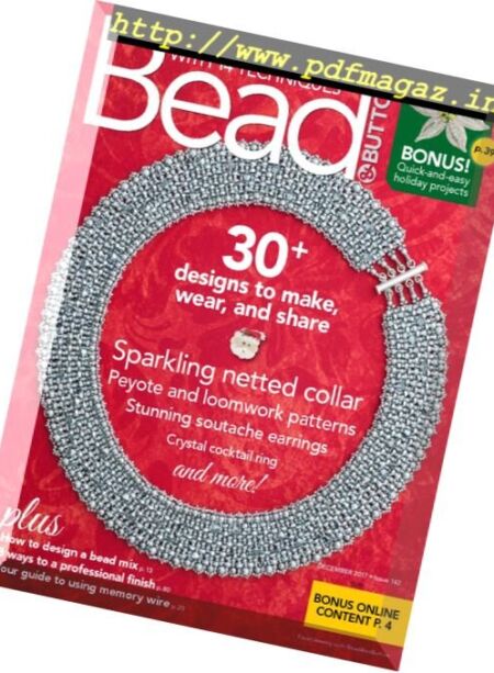 Bead & Button – December 2017 Cover