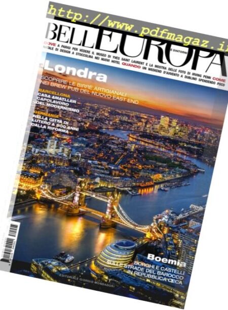 Bell’Europa – Novembre 2017 Cover