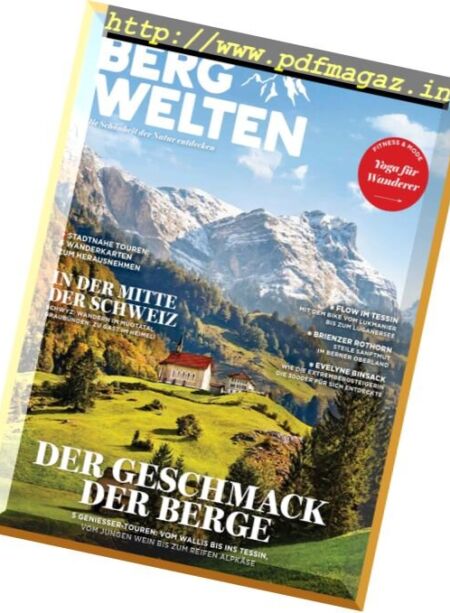 Bergwelten Schweiz – Oktober 2017 Cover