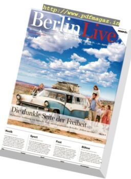 Berlin Live – 21 September 2017