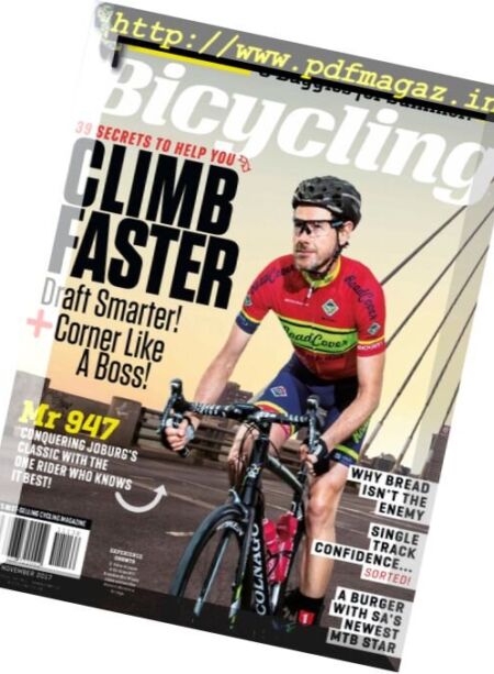 Bicycling South Africa – November 2017 Cover