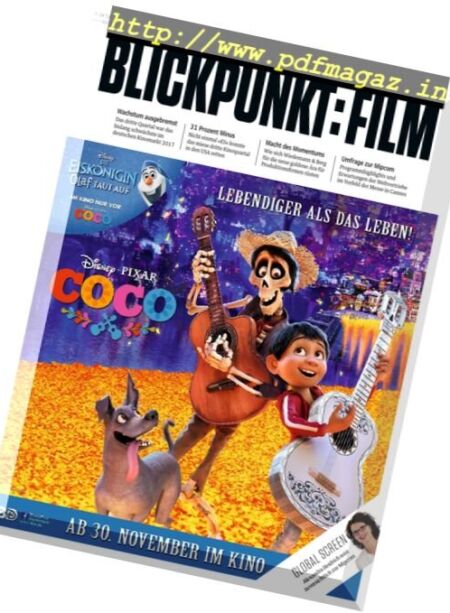 Blickpunkt Film – 16 Oktober 2017 Cover