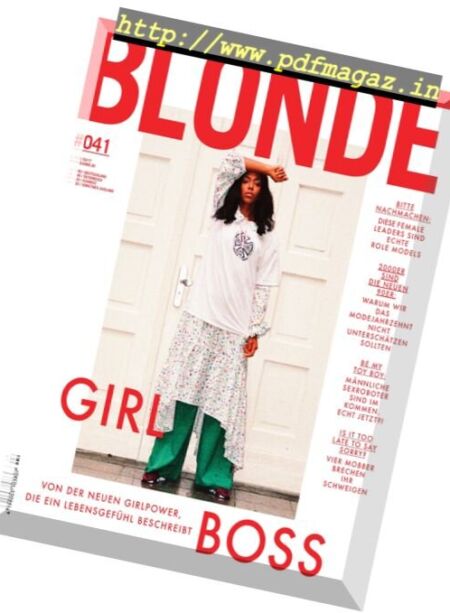 Blonde – Nr.3, 2017 Cover