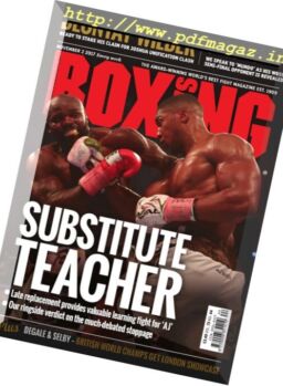 Boxing News – 2 November 2017