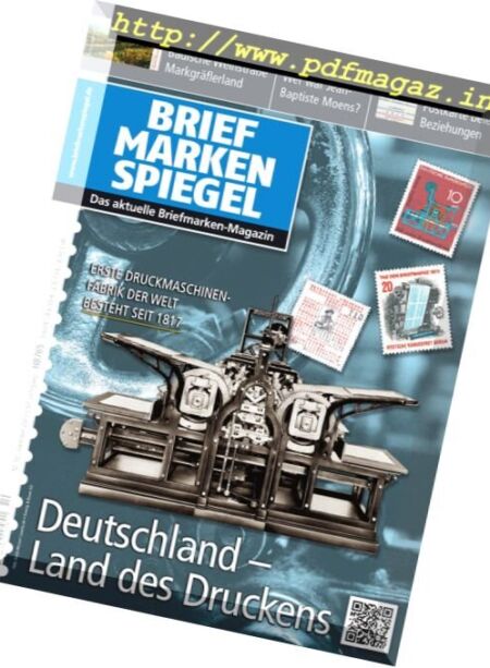 Briefmarken Spiegel – Oktober 2017 Cover