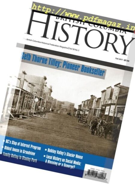 British Columbia History – Fall 2017 Cover
