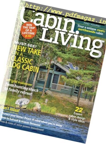 Cabin Living – October-November 2017 Cover