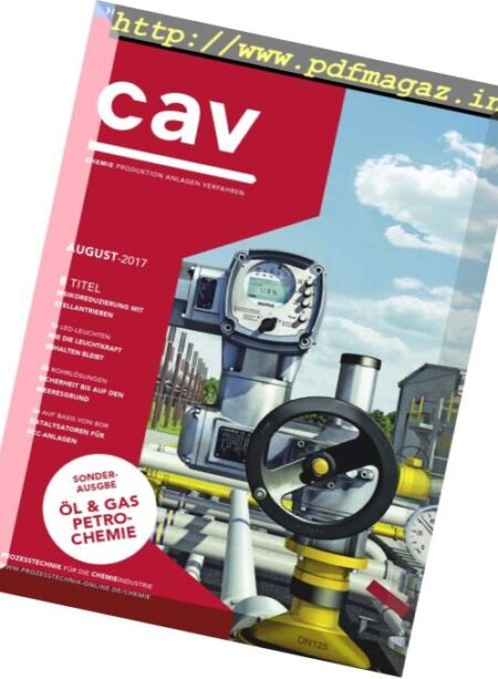 CAV – August 2017 Cover