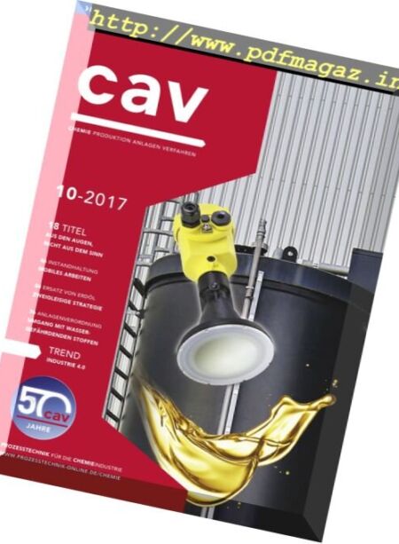 CAV – Oktober 2017 Cover