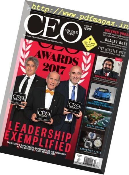 CEO Middle East – October 2017 Cover