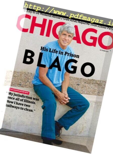 Chicago Magazine – October 2017 Cover