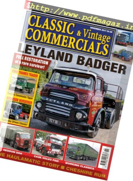 Classic & Vintage Commercials – November 2017 Cover