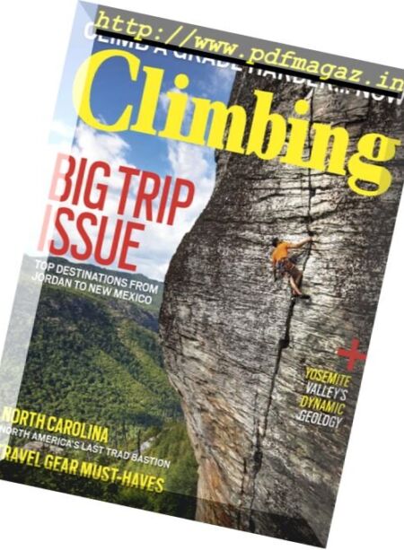 Climbing – November 2017 Cover