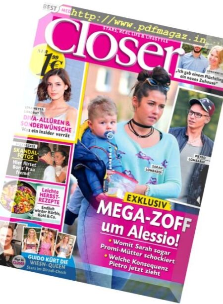 Closer Germany – Nr.40 2017 Cover